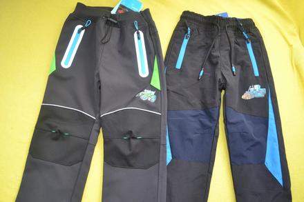 2x softshellové a šusť.kalhoty zimní a podz., kugo,98