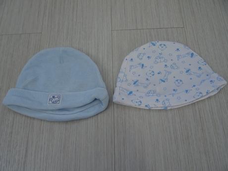 2x chlapecká čepice zn. f&f vel. 6-9 m, f&f,74