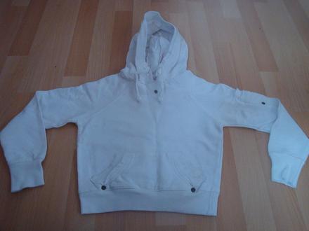 Mikina pro děvčata - bílá, vel. 5-6 let, 128