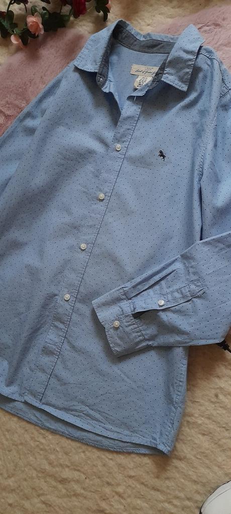 H&m puntíkatá košile s dlouhým rukávem, h&m,164