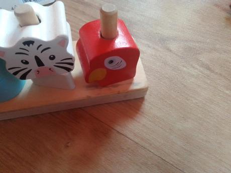 Dřevěná hračka - stohovatelná zvířátka, 