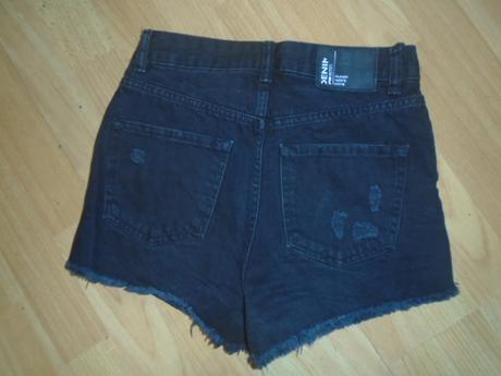 Kraťasy džínové denim vel s trhané, denim,s