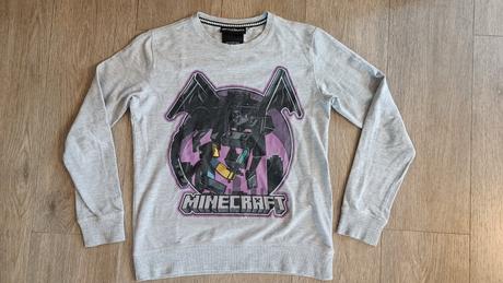 Tenká mikina/ triko s dl. ruk. minecraft vel 152, reserved,152