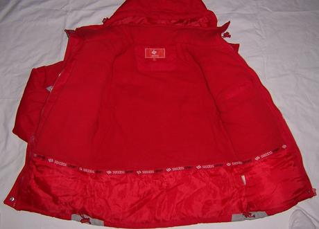 Červená zimní bunda, m