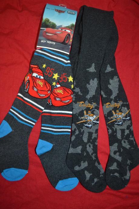 2x kvalitní punčocháče cars a letadlo,92-98, disney,92 / 98