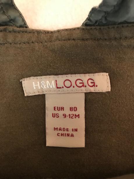 Šaty sukně s laclem, h&m,80