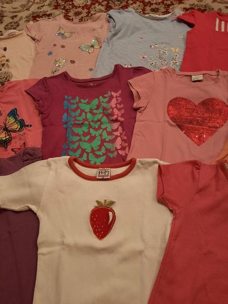12x dívčí tričko, h&m,98