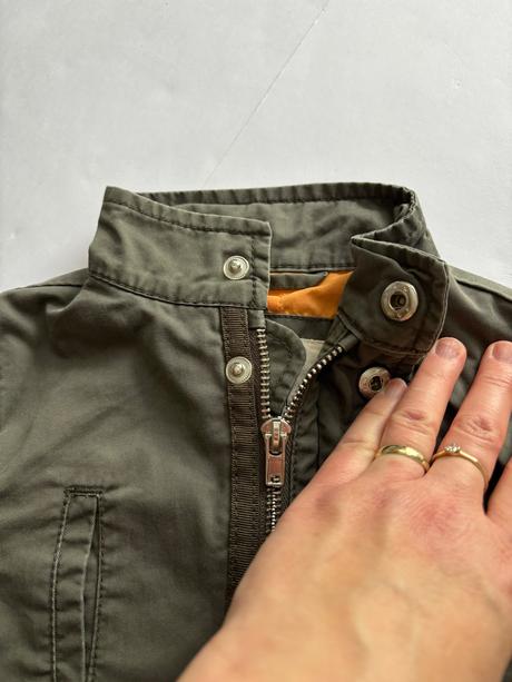 Bunda olivová jaro/podzim - v.9/12 měs, river island,80