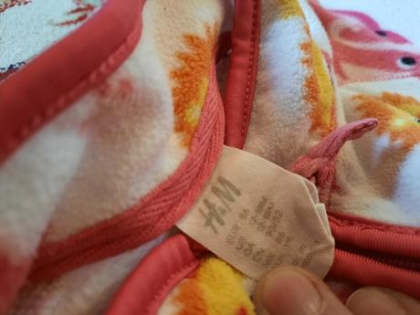 Zvířátková fleecová mikina, h&m,86