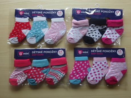 Punčocháče, vel.116, 80/86, ponožky vel.6-12m,0-6m, baby club,116