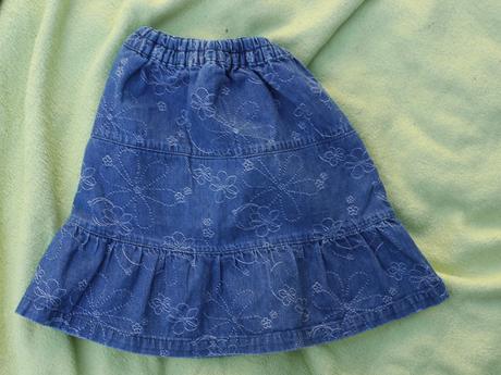 Dzinova sukynka, h&m,86