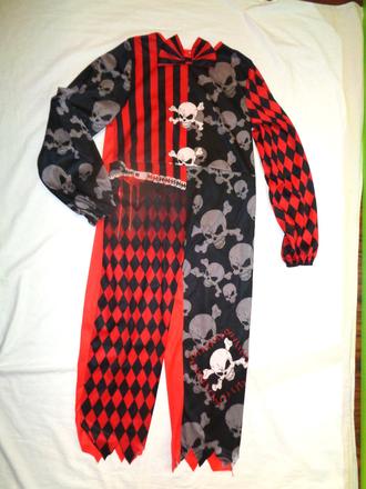 Karneval - overal klauna haloween - 7 - 8 let, 