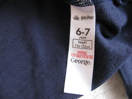 Crop top tmavě modrá mikina harry potter, george,122