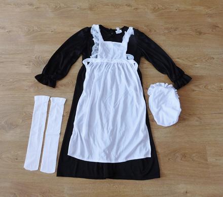 Dětský kostým služebná vel.140/152,