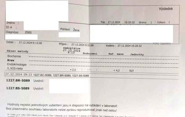 Jak zjistit, zda je hCG test negativní nebo pozitivní?