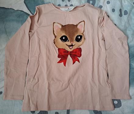 Tričko kočička, h&m,122