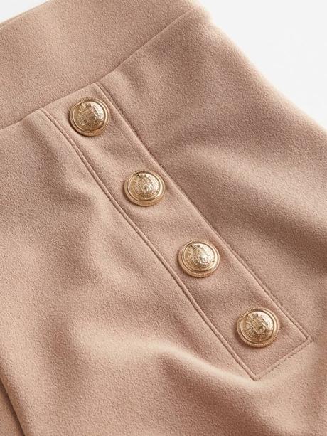 H&m elastické šortky s předními knoflíky, h&m,m