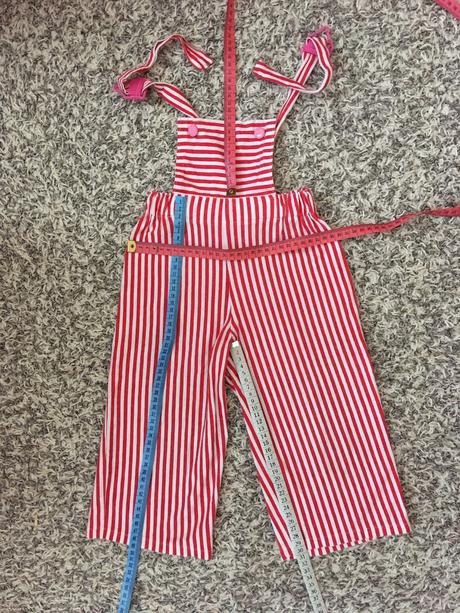 Prouhaté bavlněné kalhoty s laclem (vel.74/80), 74