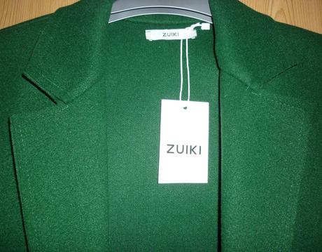 Tmavě zelený dámský kabátek - sako zuiki, s