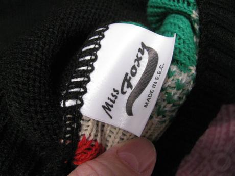 Krásný černý svetr se santou, vánoční motiv/unisex, 152