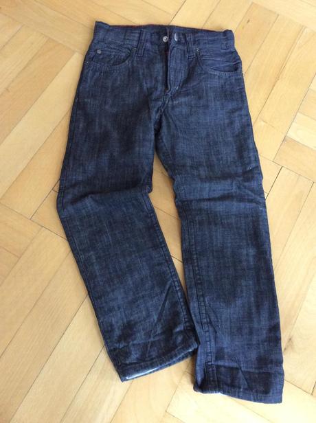 Jeansy/ džíny podšité/vyteplené bavlnou, h&m,116