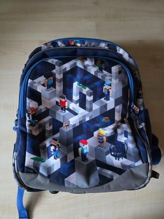 Školní batoh ve stylu minecraft pixelart topgal 11,