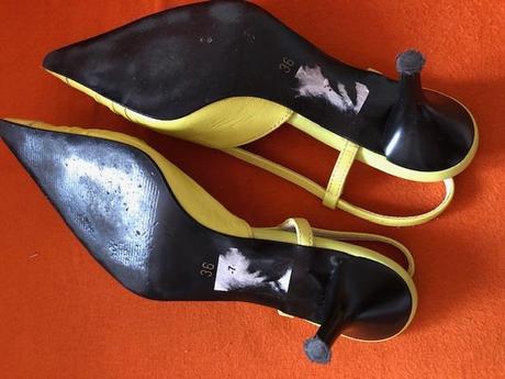 Bata spicate zlute boty na podpadku 36, baťa,36