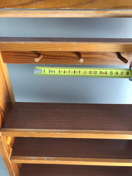 Retro kuchyňka dětská police na nádobí pro panenky, 