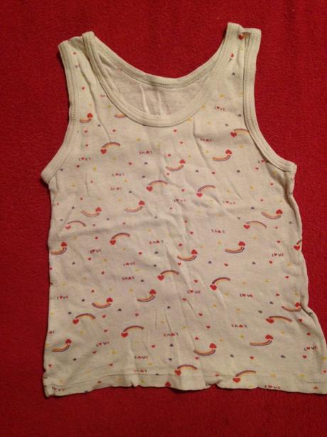 Dívčí tílko duha, srdíčka, love, 80