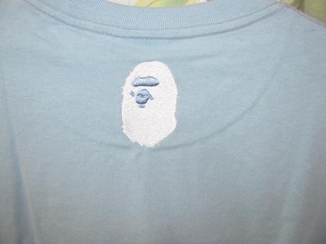 Pánské modré bavlněné tričko a bathing ape, xxxl