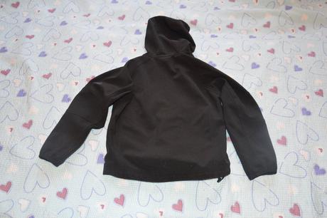 116 122 128 černá softshelová bunda, mckinley,122