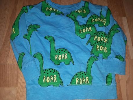 Modrá mikina s dinosaury 98 next, next,98