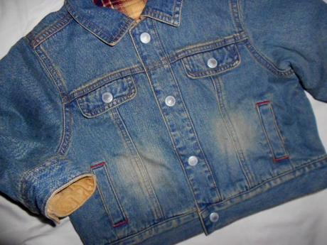 Luxusní teploučká podšitá riflová bunda, next,92