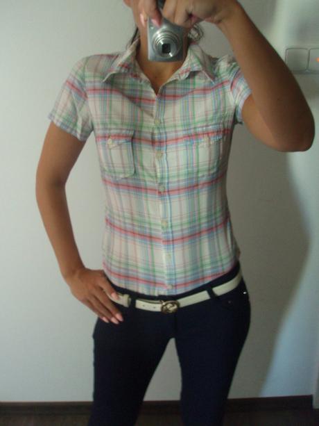 Košile s roll-up rukávy h&m, h&m,36