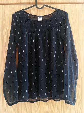 Halenka/ blůzka modrá&kotvy, vero moda,xs