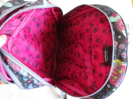 Dívčí školní batoh květovaný topgal, 