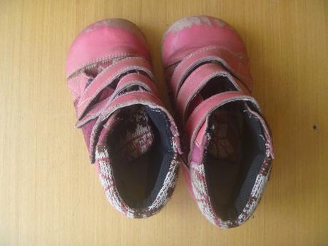 Růžové barefoot koženkové kotníčkové boty vel. 25, 25