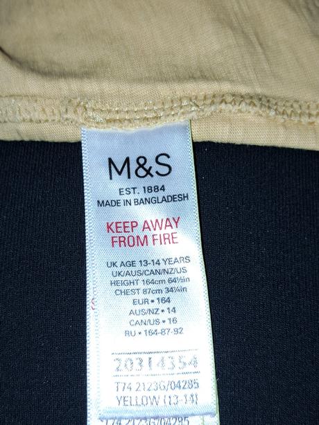 Tričko, marks & spencer,164