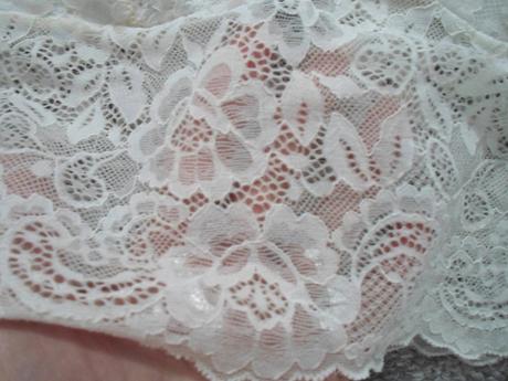 Bílé tričko triko tílko crop top krajkový, calliope,xs
