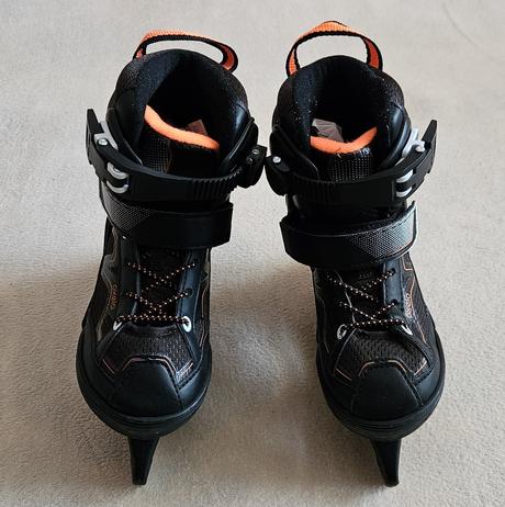 Chlapecké lední brusle oxelo černo-oranžové, 29-32, 29