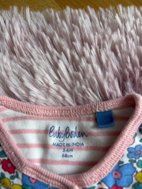 Overallek s květy - v.3/6 měs., mini boden,68