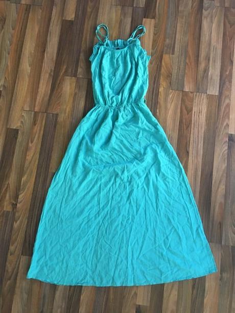 Mint maxišaty s volnáky, vel s/m, first angel, s