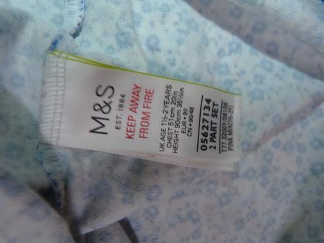 Bavlněné, drobně květované šaty vel. 92, marks & spencer,92