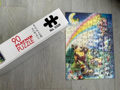 Puzzle platnik se zvířátky, 90 dílků,