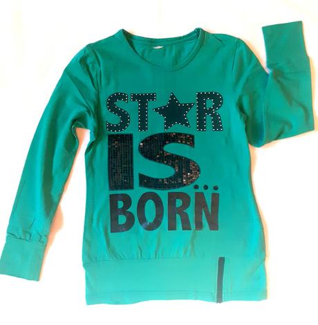 +++zelené tričko star+++, 128