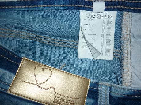 Dámské capri džínové kalhoty vintage denim, s