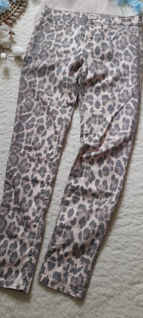 Only elegantní kalhoty s leopardím vzorem, only,m