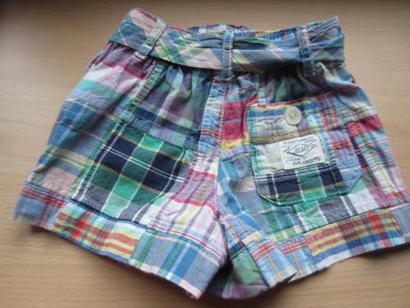 Sukýnkové kostkované kraťásky, ralph lauren,80