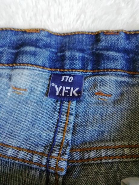 Trhané džíny y.f.k, velikost 170, 170