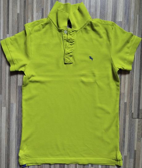 Tričko krátký rukáv s límečkem, h&m,134